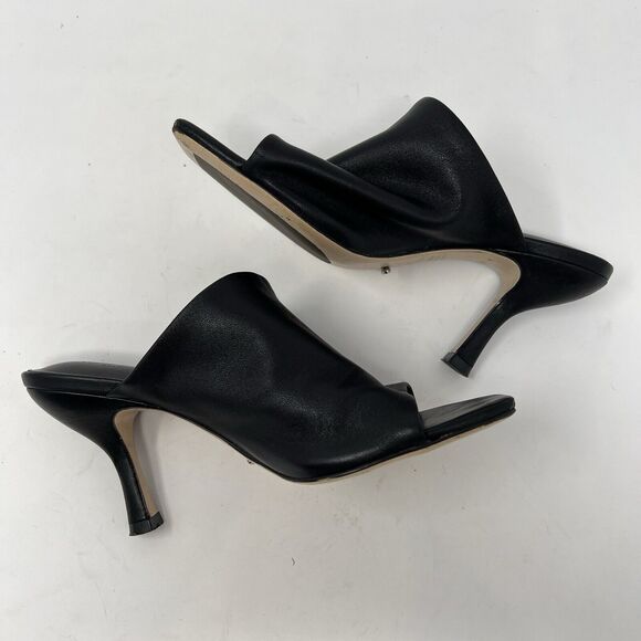 Tony Bianco Nappa Mule in Black Leather Size US 5 EUC Minimalist - Picture 8 of 11